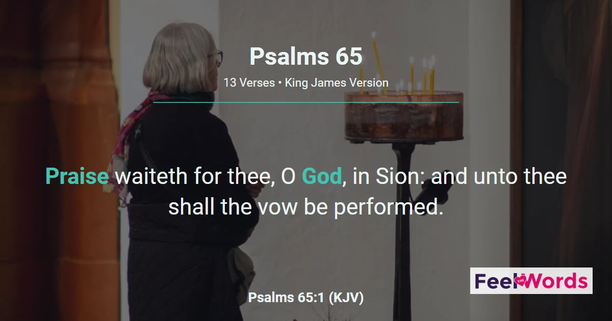 Psalms 65: Praise Waiteth for Thee