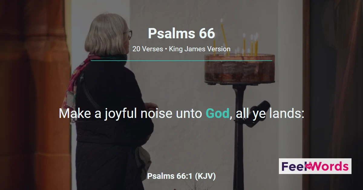 Psalms 66: Make a Joyful Noise Unto God