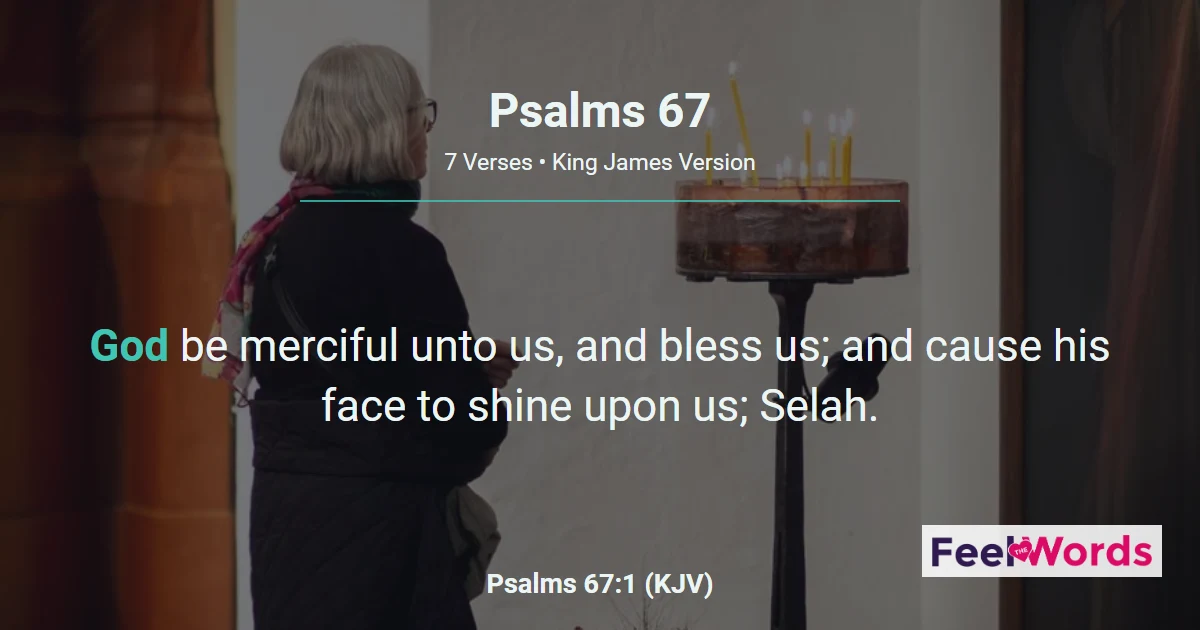 Psalms 67: God Be Merciful Unto Us