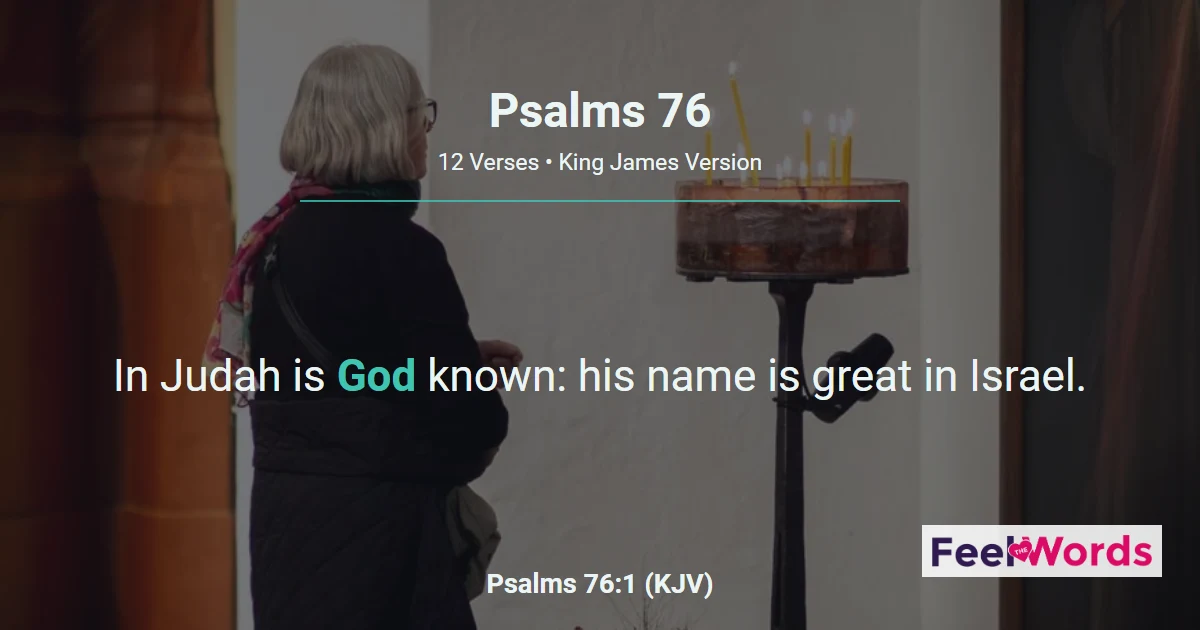 Psalms 76: In Judah Is God Known