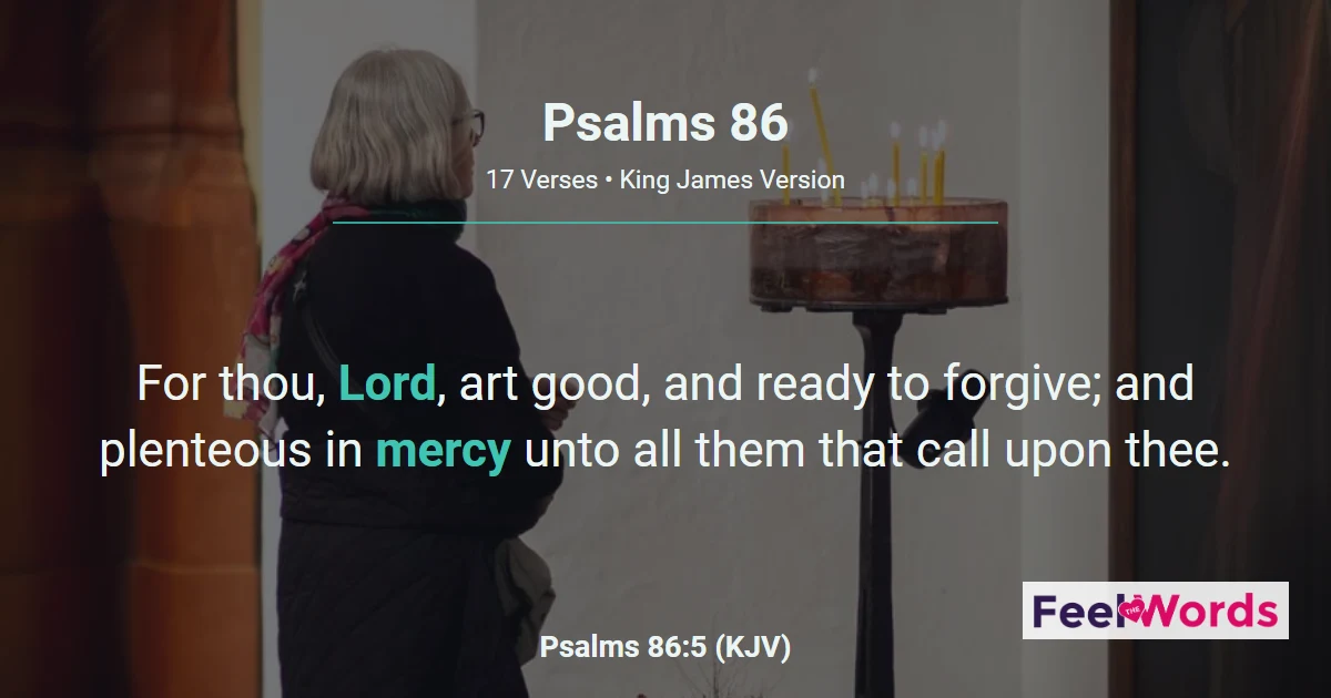Psalms 86: A Prayer of David, Poor and Needy