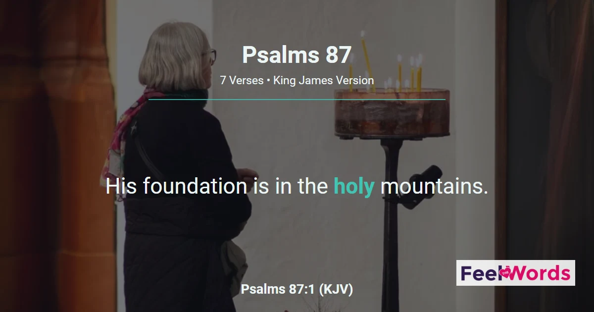 Psalms 87: Glorious Things of the City of God