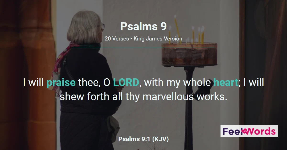 Psalms 9: Thanksgiving for God's Justice