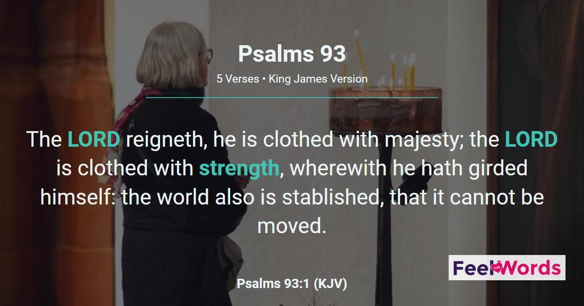 Psalms 93: The LORD Reigneth