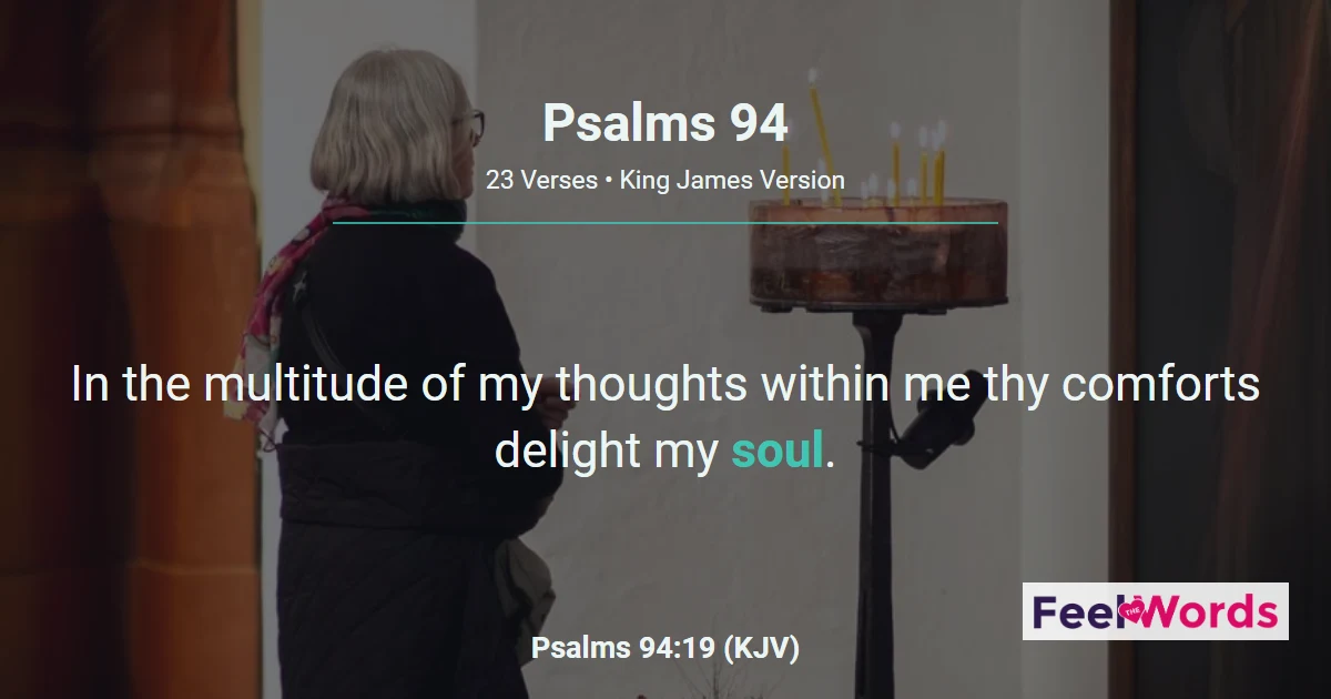 Psalms 94: O Lord God, to Whom Vengeance Belongeth