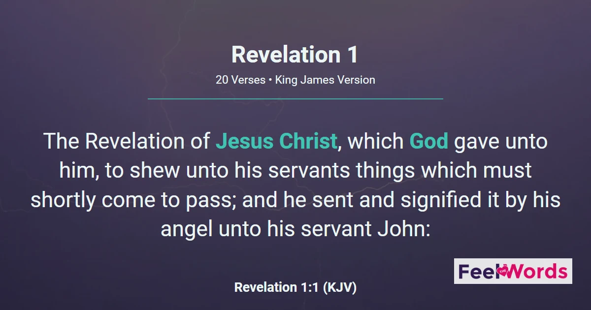 Revelation 1: John's Vision