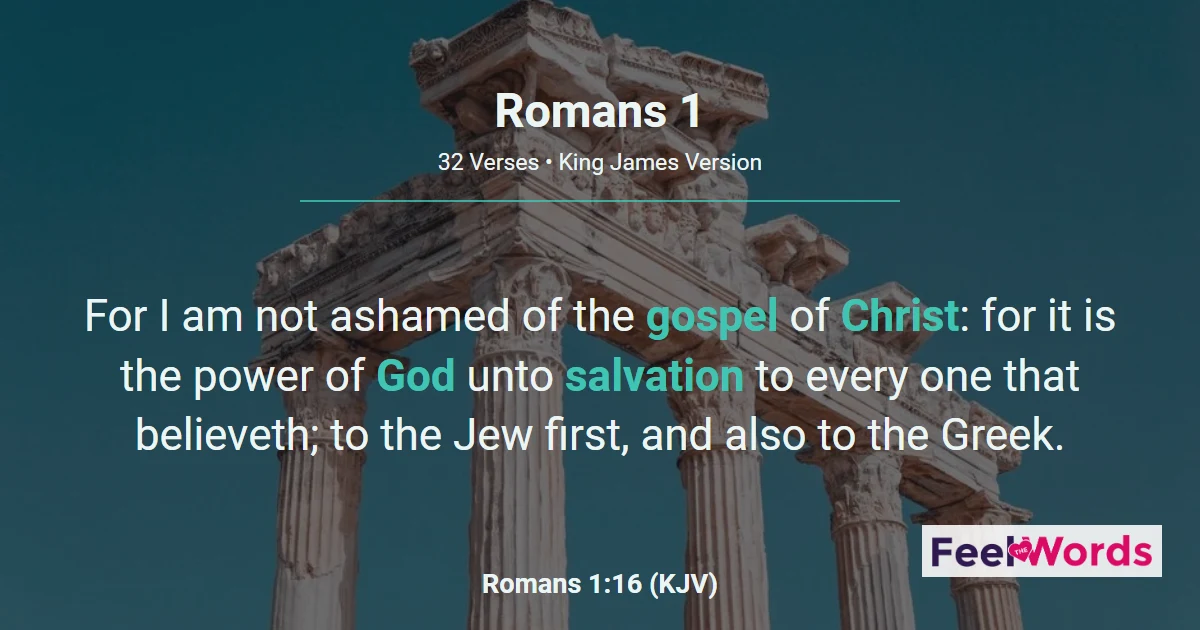 Romans 1 - Paul's Gospel and God's Wrath