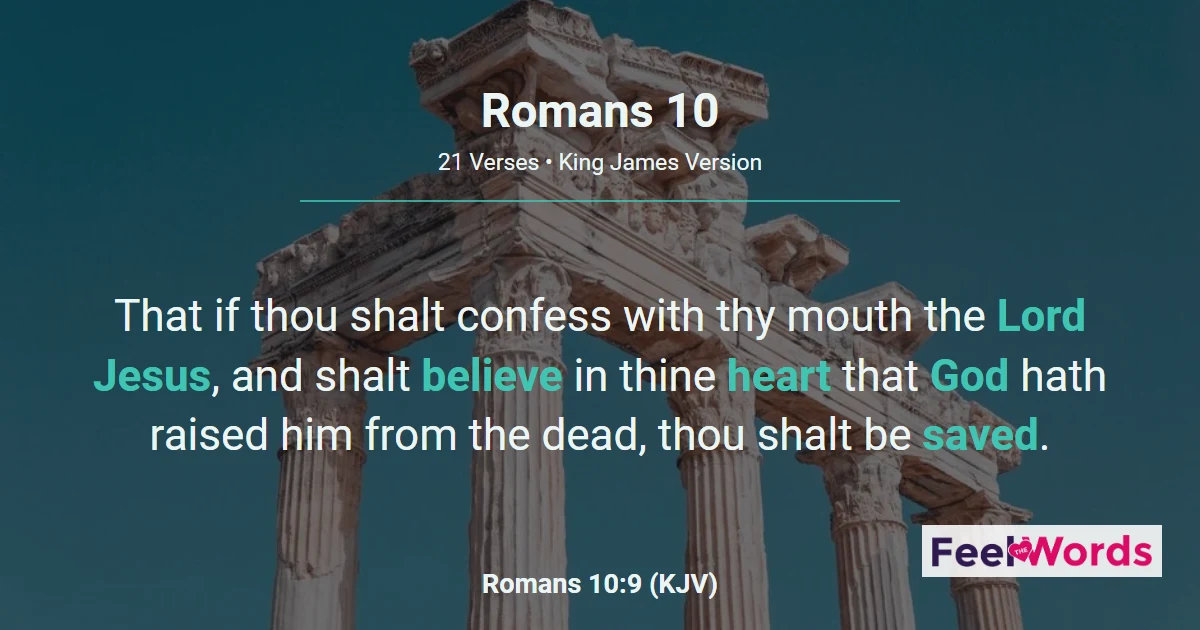 Romans 10 - Confess and Believe to Be Saved