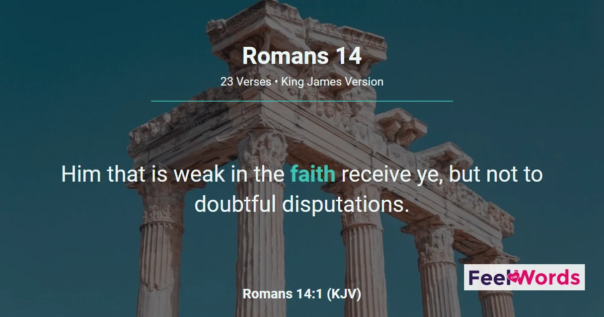Romans 14 - Do Not Judge Weaker Believers