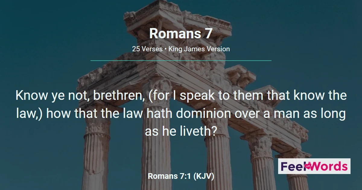 Romans 7 - The Struggle With Sin