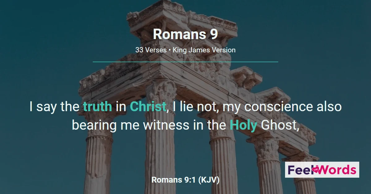 Romans 9 - Paul's Sorrow for Israel