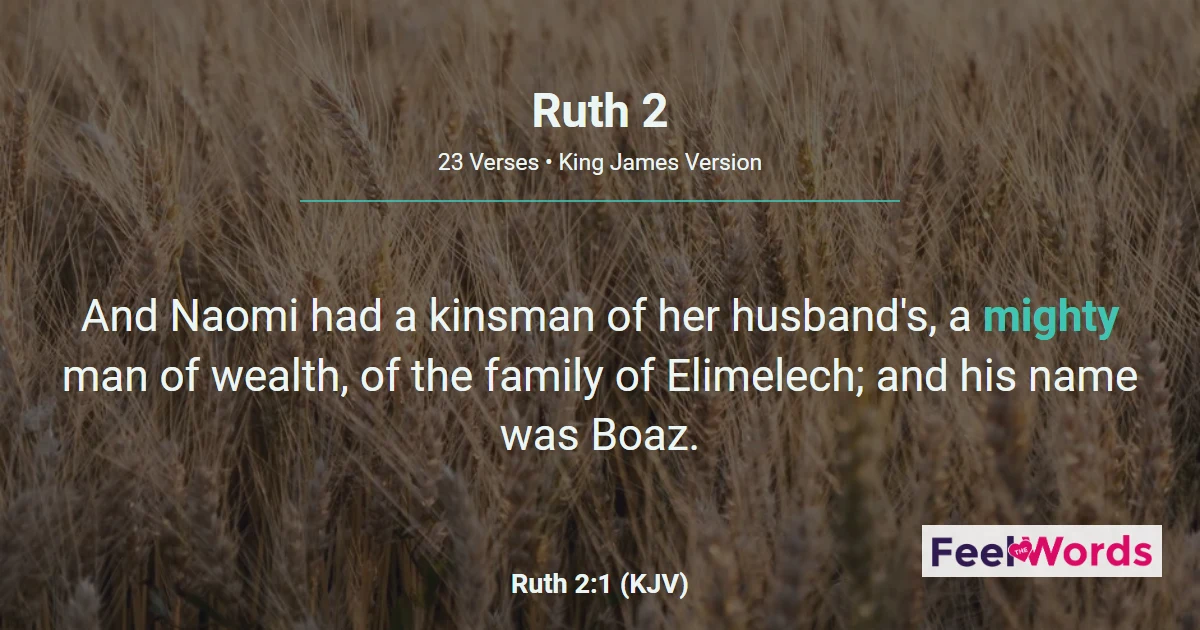 Ruth 2: Ruth Gleans in Boaz's Field