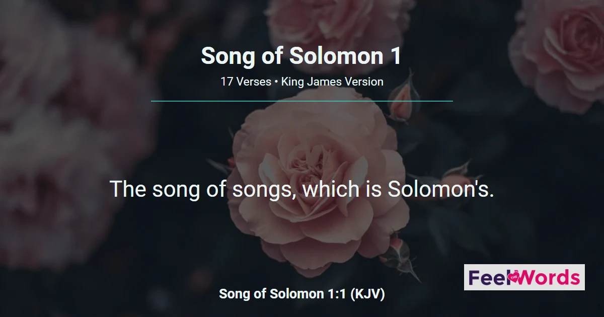 Song of Solomon 1 - The Song Begins