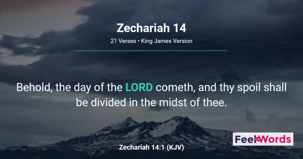 Zechariah 14: The Day of the Lord