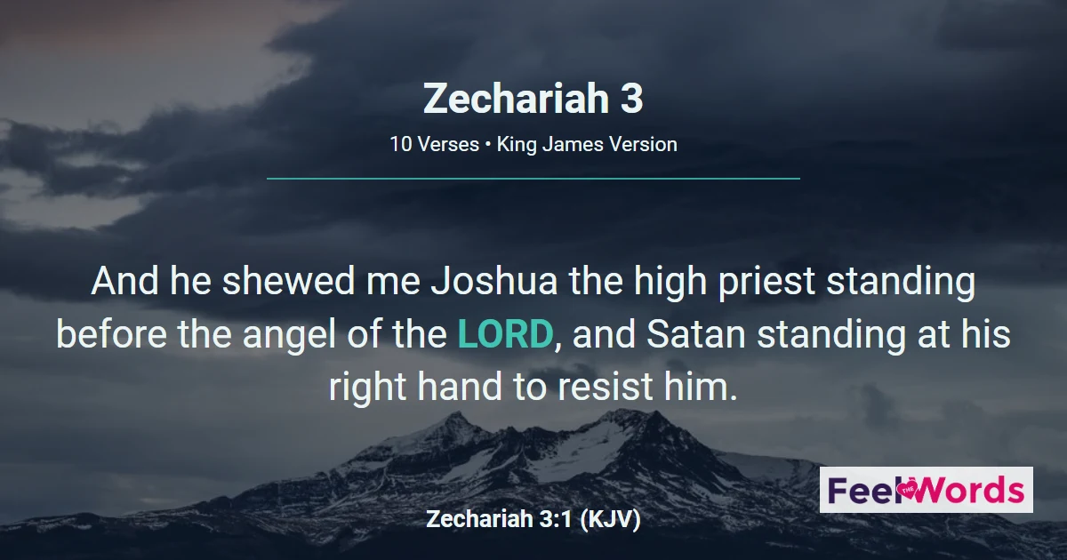 Zechariah 3: Joshua's Filthy Garments Removed