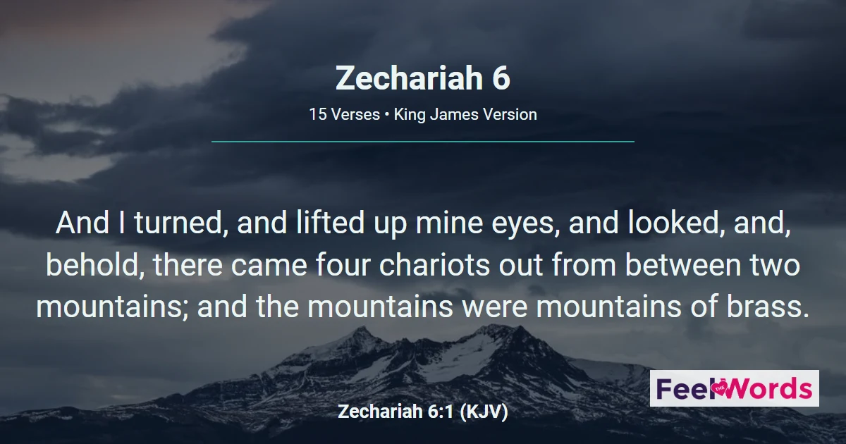 Zechariah 6: Four Chariots and the BRANCH