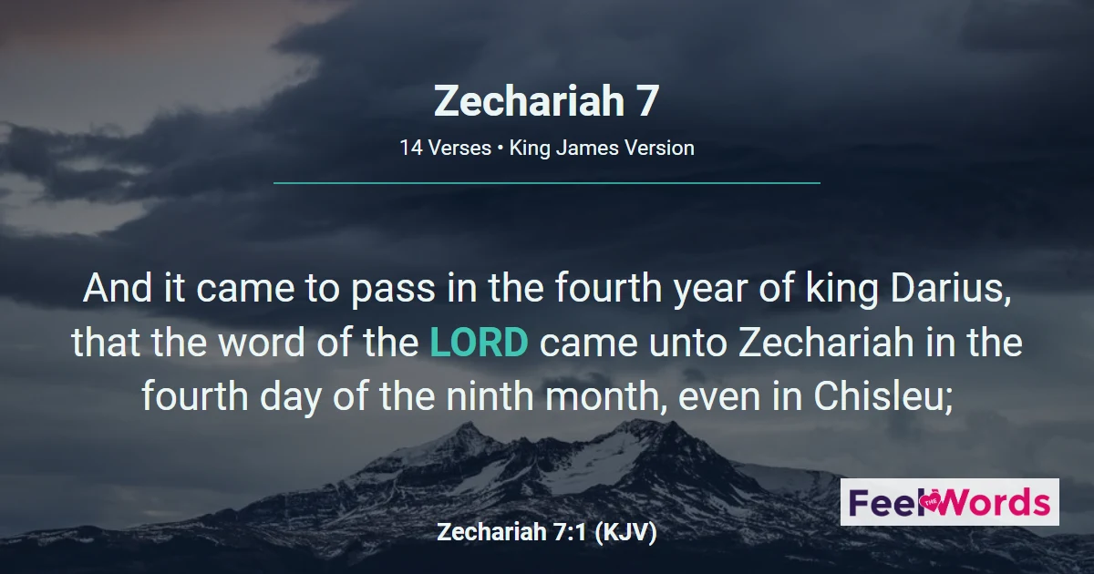 Zechariah 7: True Fasting and True Justice
