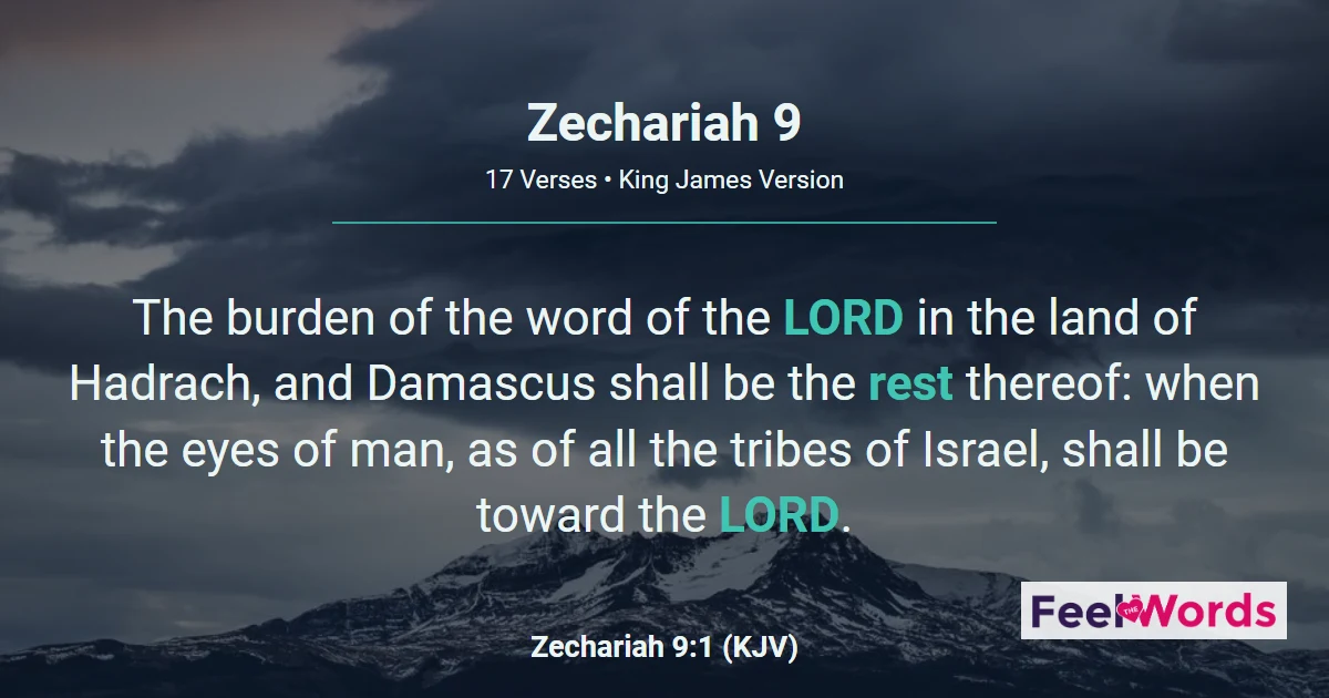 Zechariah 9: Your King Cometh, Lowly