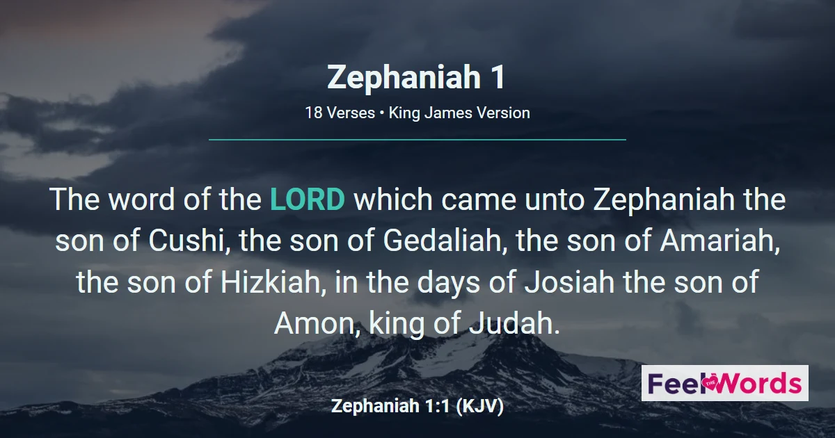 Zephaniah 1: The Great Day of the LORD