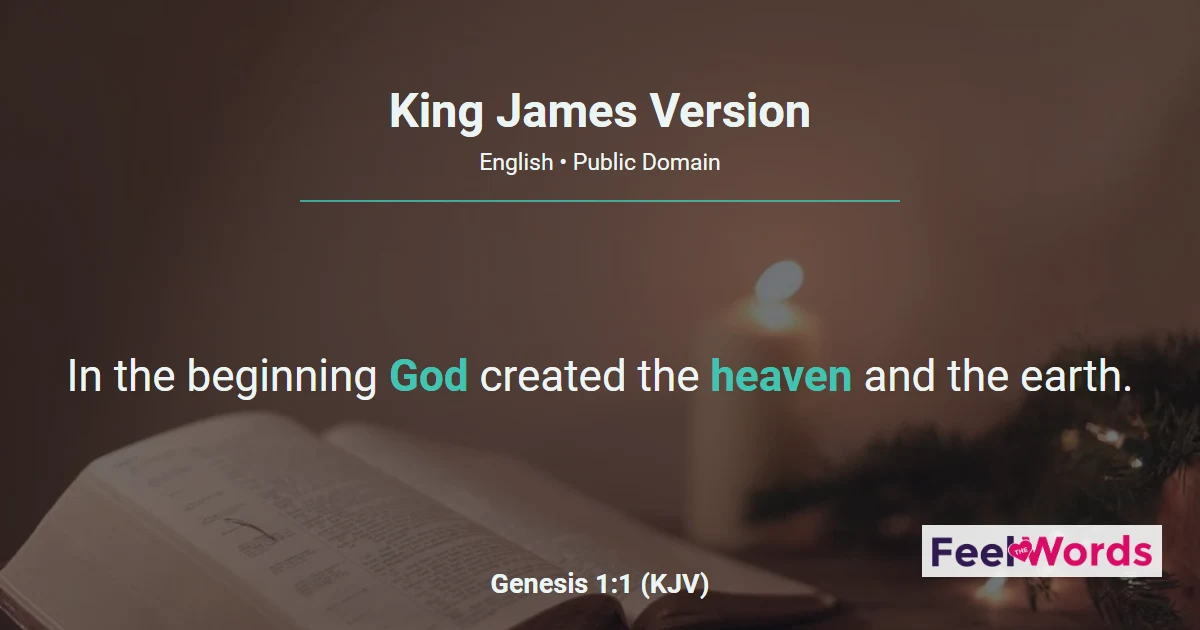 King James Version (KJV) Bible - Read Online Free