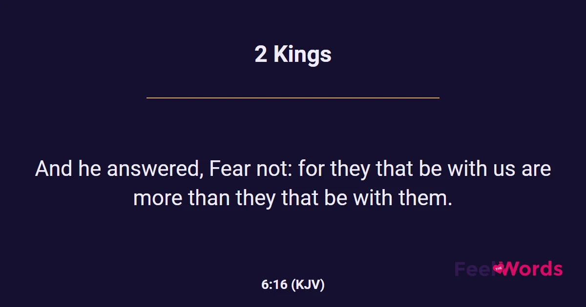 2 Kings 6:16 (KJV) - Bible Verse