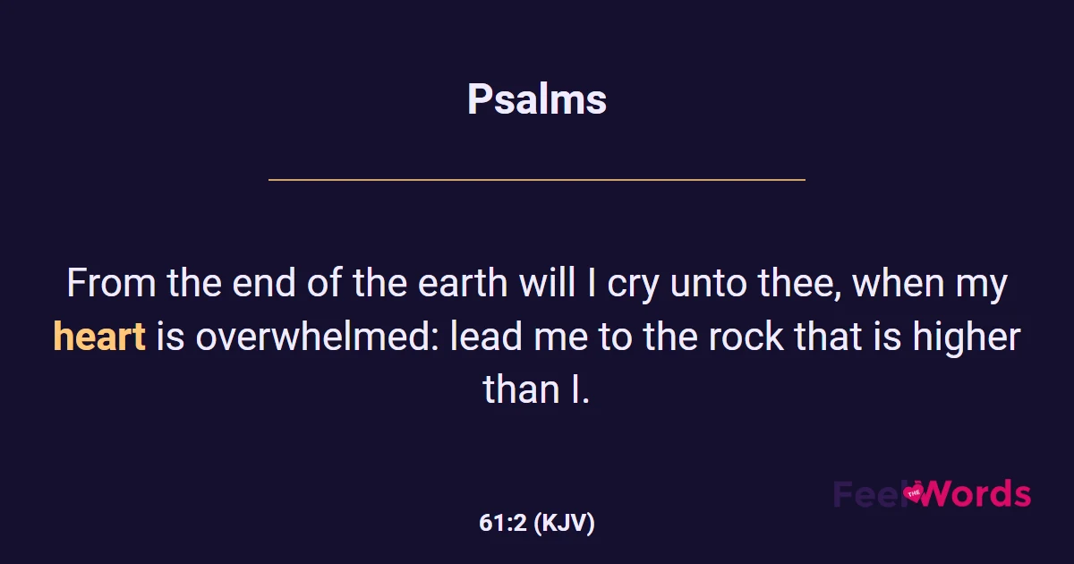Psalms 61:2 (KJV) - Bible Verse