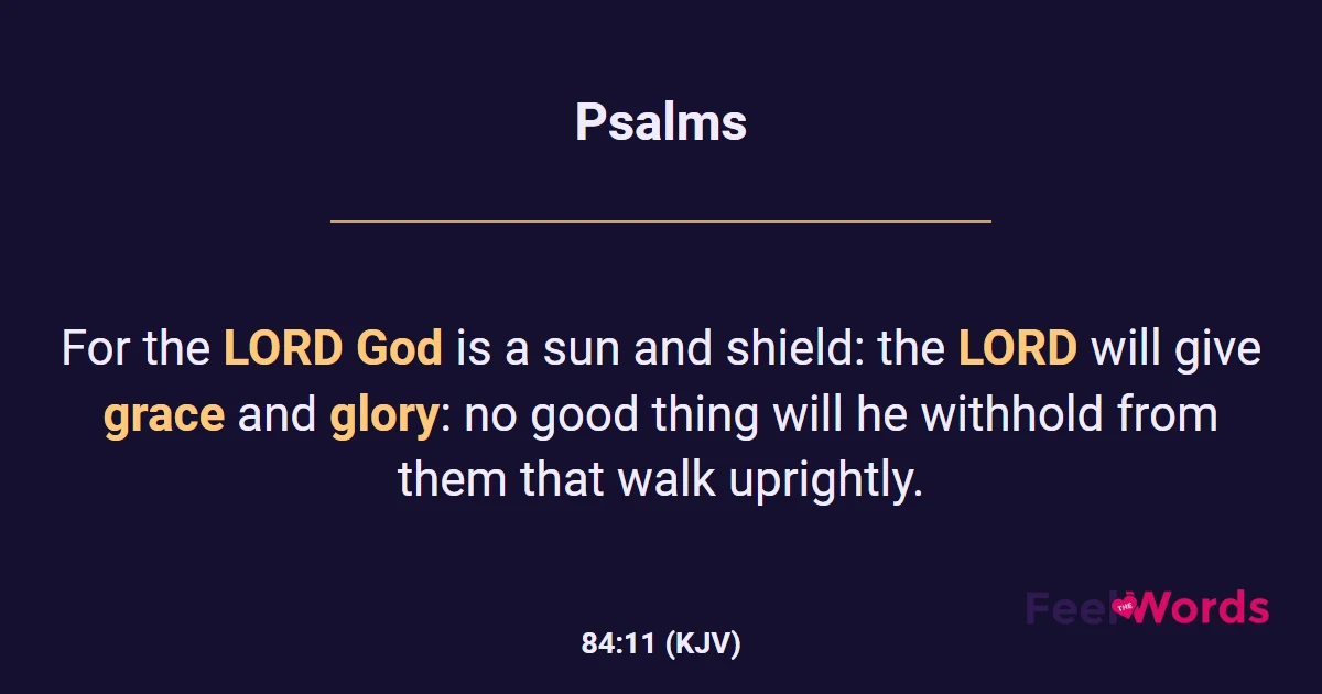 Psalms 84:11 (KJV) - Bible Verse