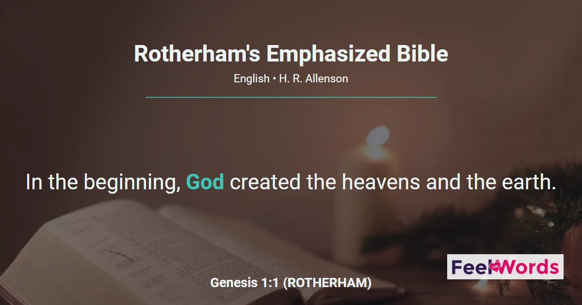 Rotherham's Emphasized Bible - Read Online