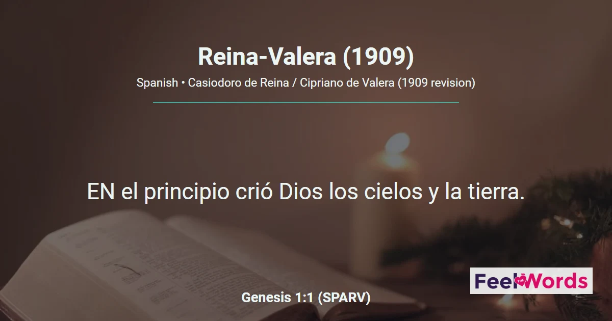 Reina-Valera (1909) - Biblia en Español Online