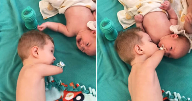 Little Boy With No Arms And No Legs Caring For His Baby Brother Is The Most Adorable Thing Ever