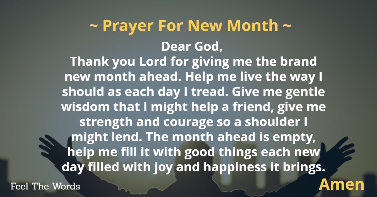 Prayer for New Month