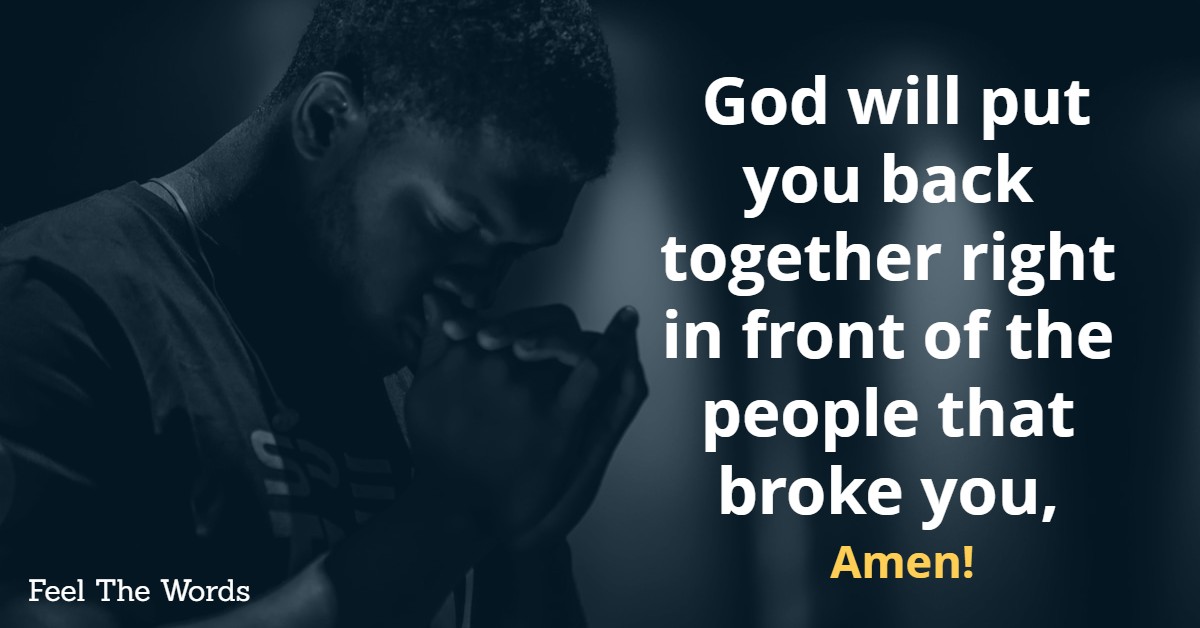 God will put you back together