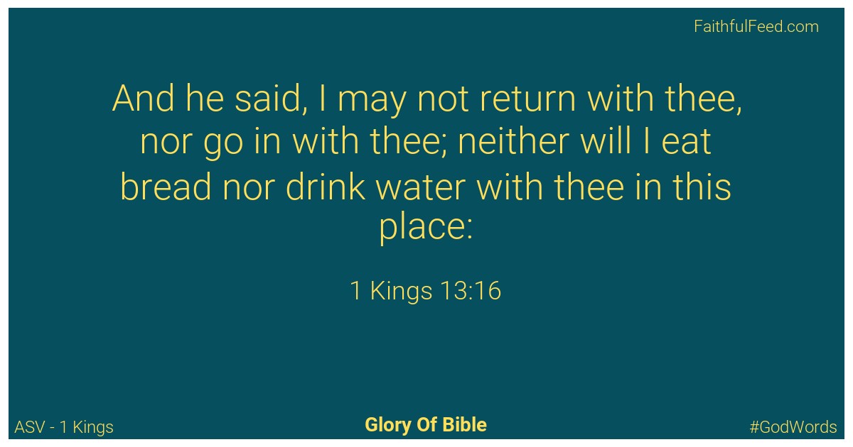 1-kings 13:16 - Asv