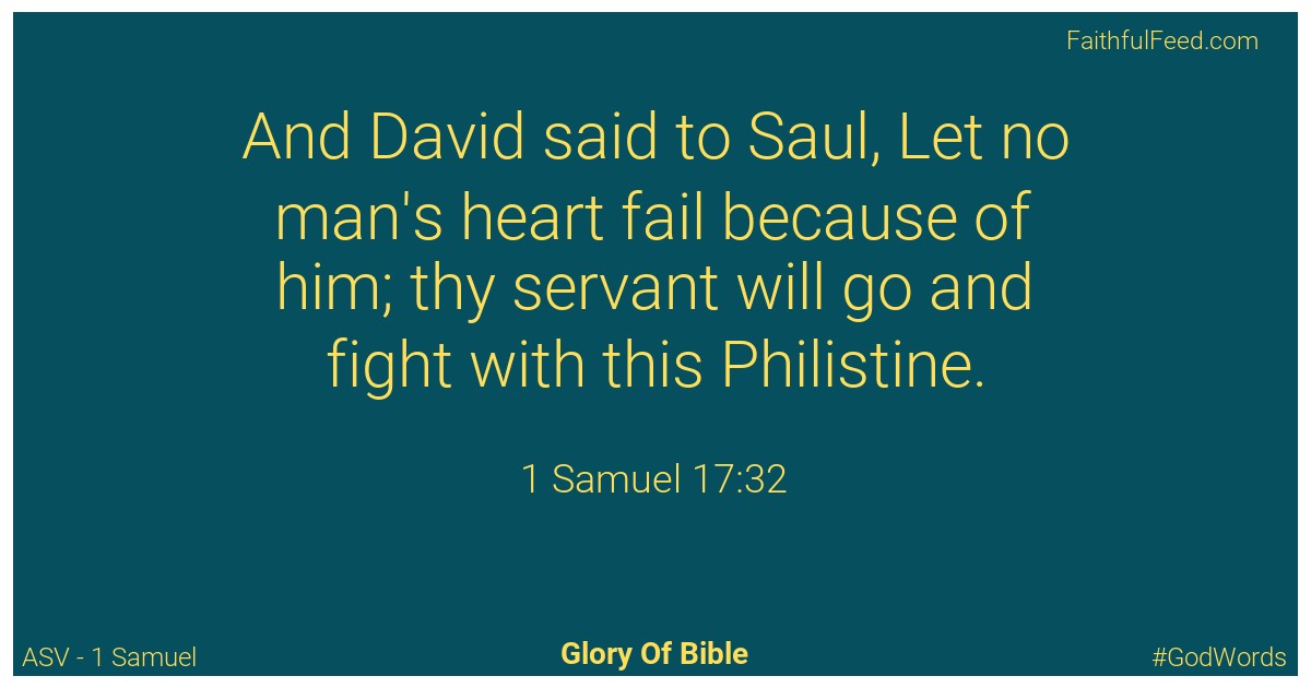 1-samuel 17:32 - Asv