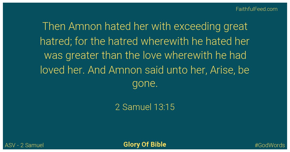 2-samuel 13:15 - Asv