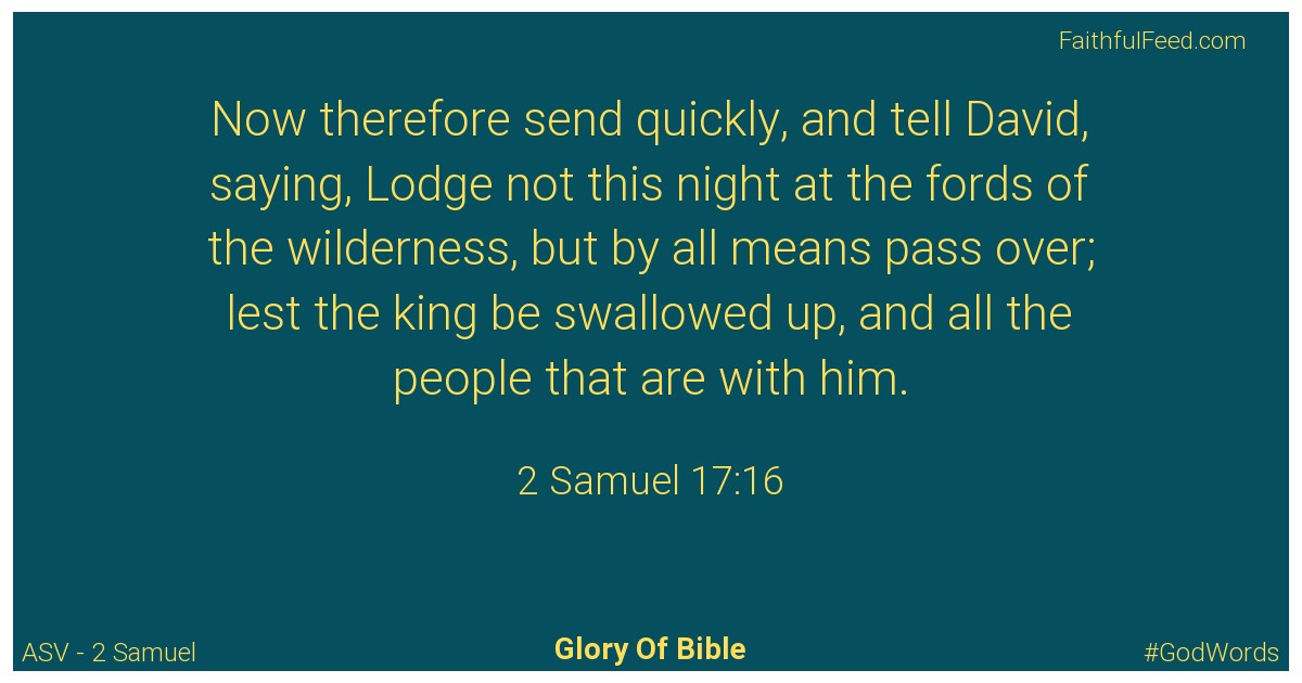 2-samuel 17:16 - Asv