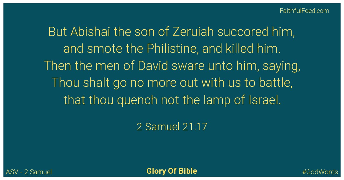 2-samuel 21:17 - Asv