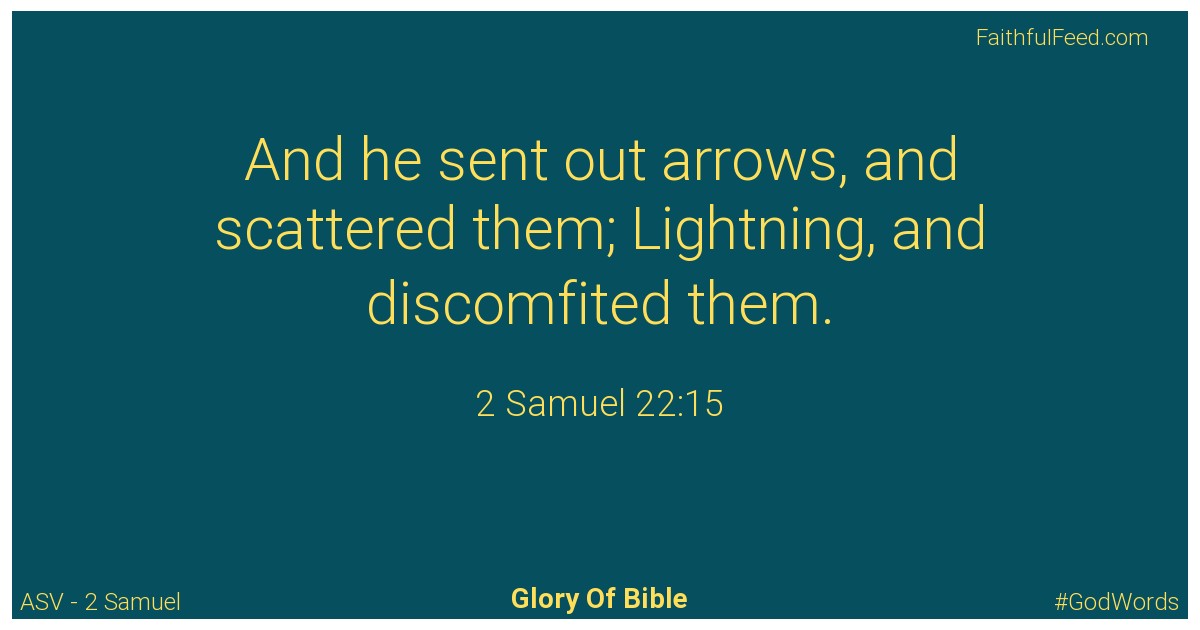 2-samuel 22:15 - Asv