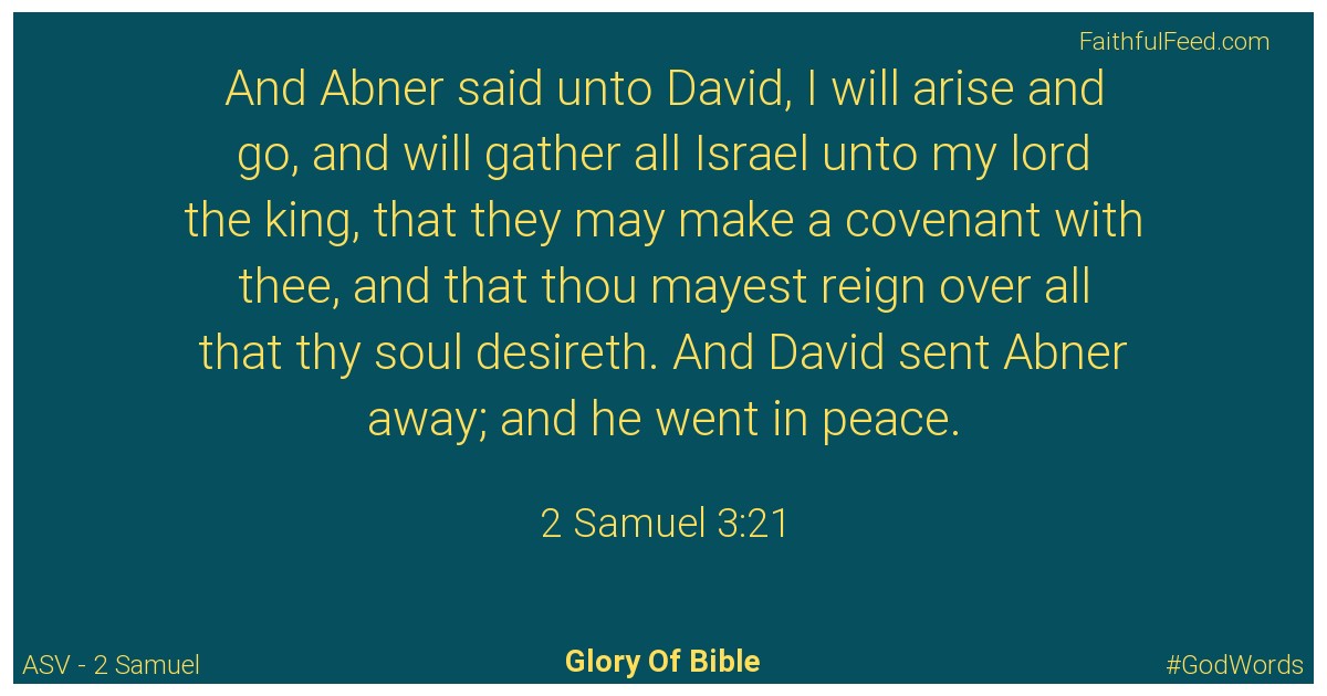 2-samuel 3:21 - Asv