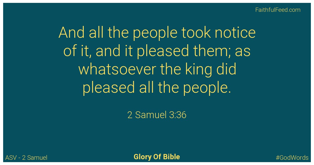 2-samuel 3:36 - Asv