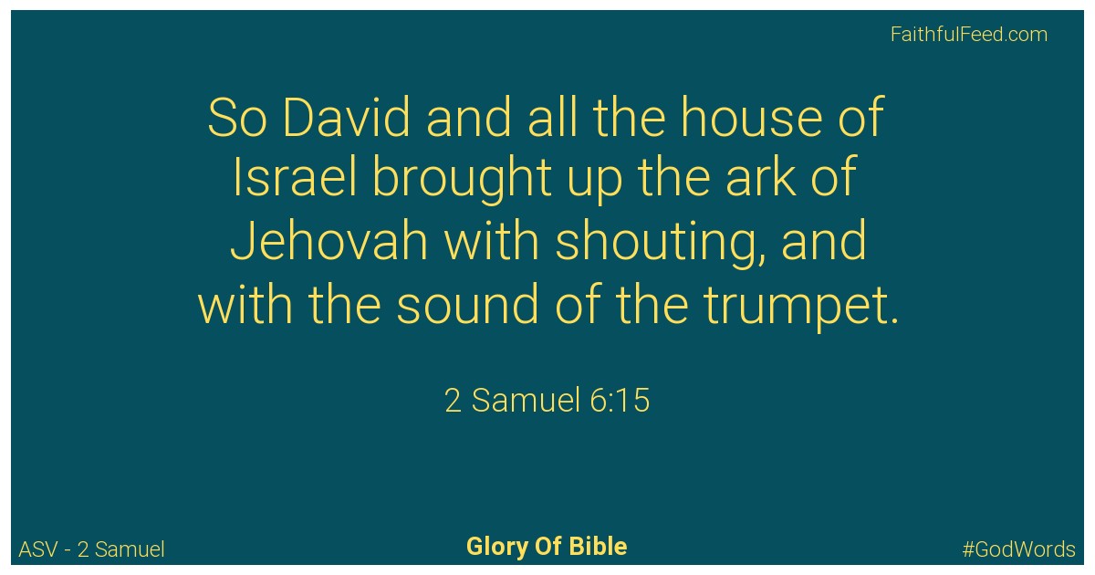 2-samuel 6:15 - Asv