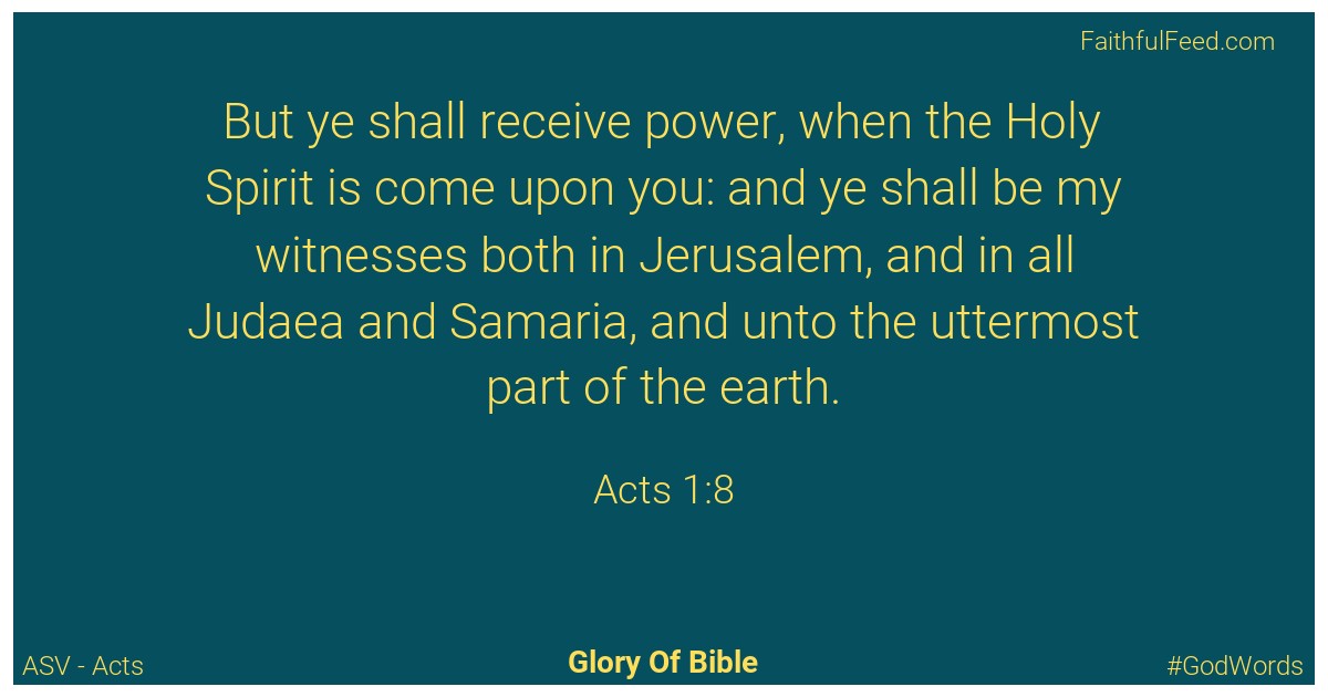 The Bible Chapters from Acts - Asv