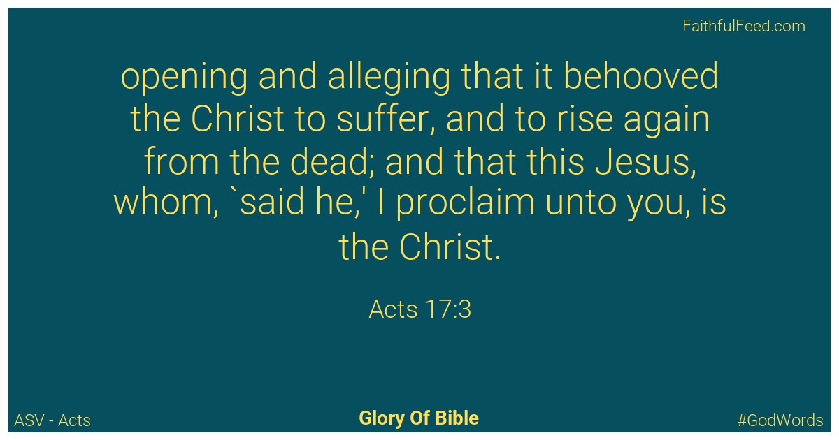 Acts 17:3 - Asv