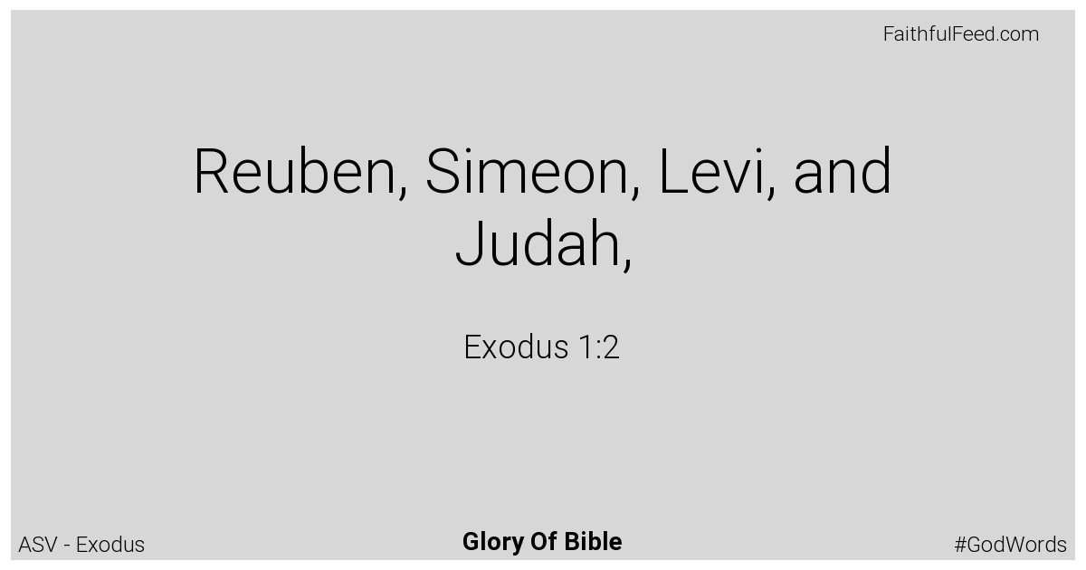 Exodus 1:2 - Asv