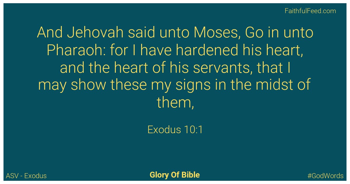 Exodus 10:1 - Asv