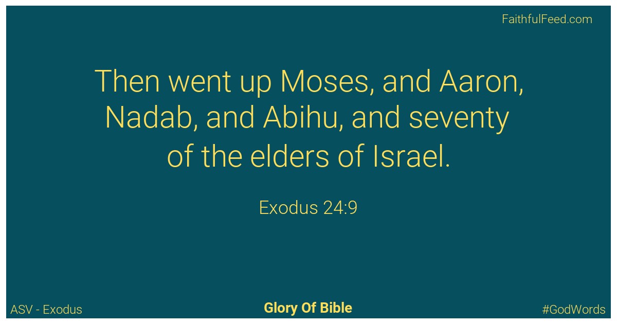 Exodus 24:9 - Asv