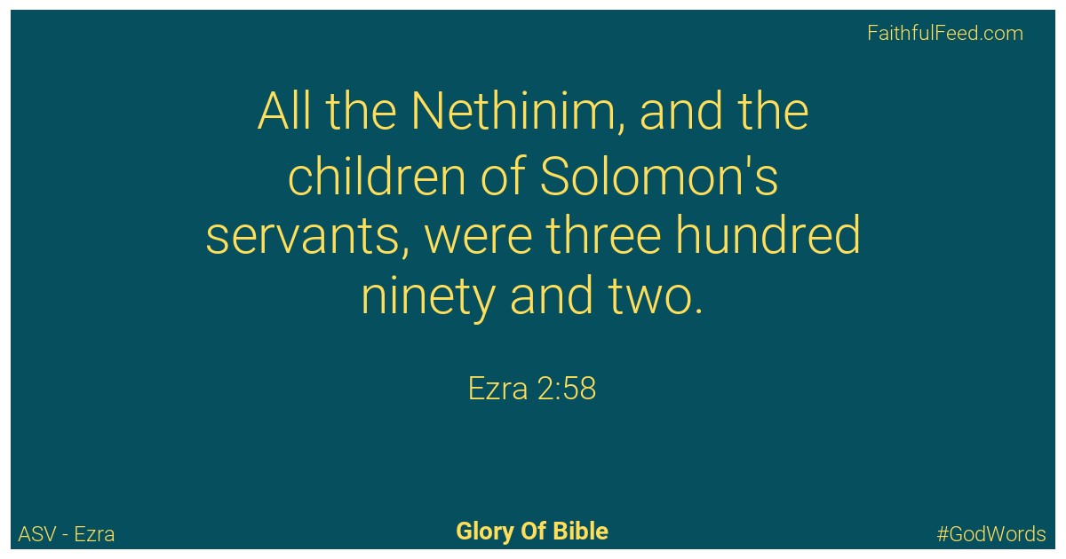 Ezra 2:58 - Asv