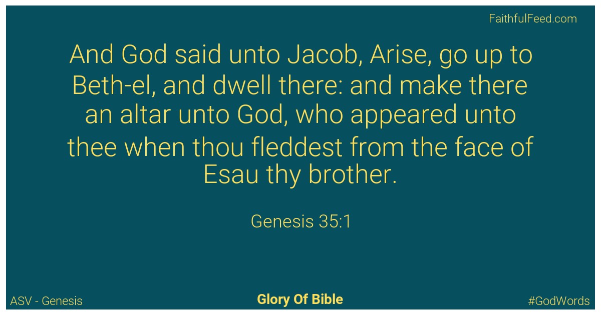 Genesis 35:1 - Asv