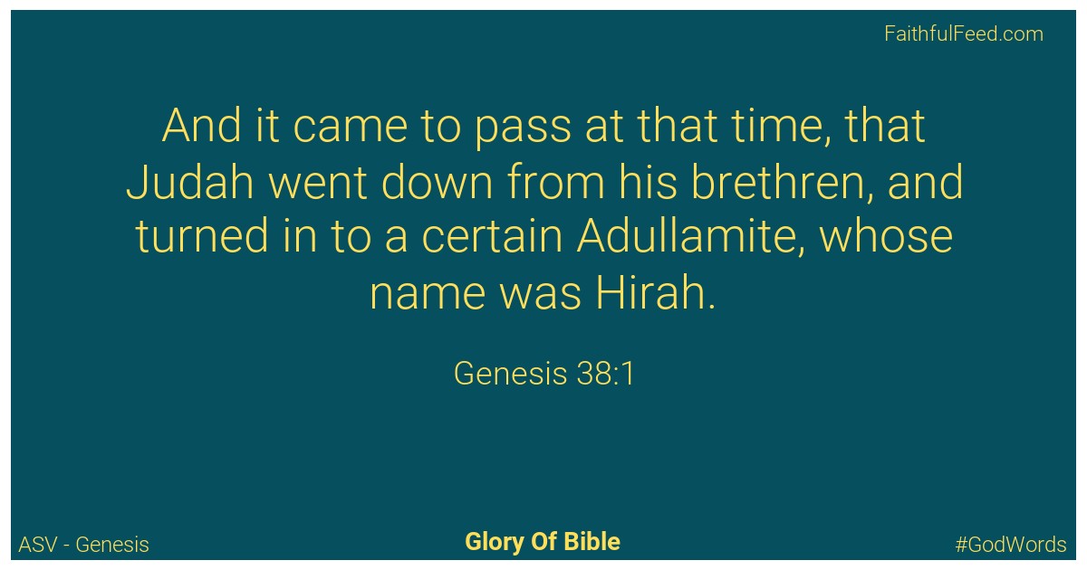 Genesis 38:1 - Asv