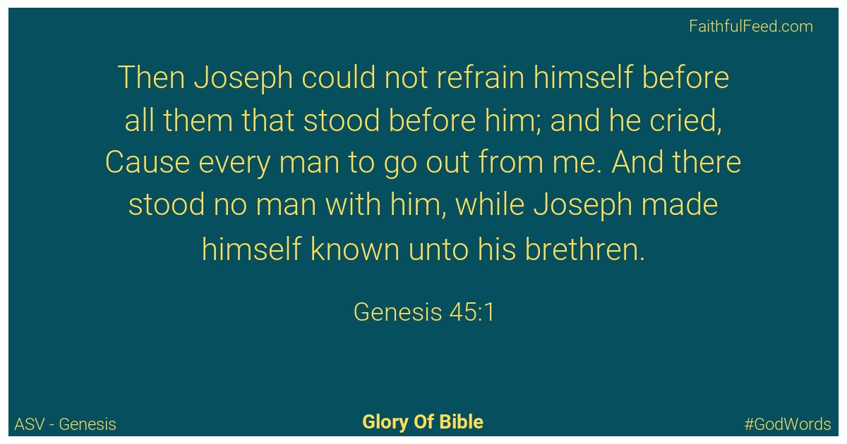 Genesis 45:1 - Asv